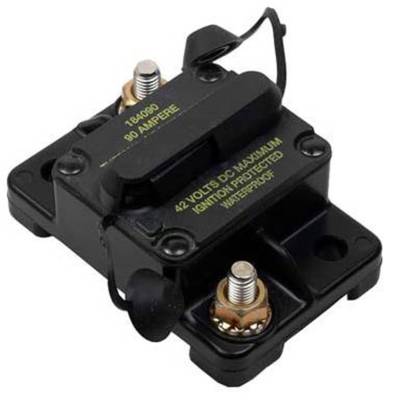 New Cooper Bussman Stud Terminal 0-42 Vdc 90 Amp Circuit Breaker Compatible With Manual Type Iii