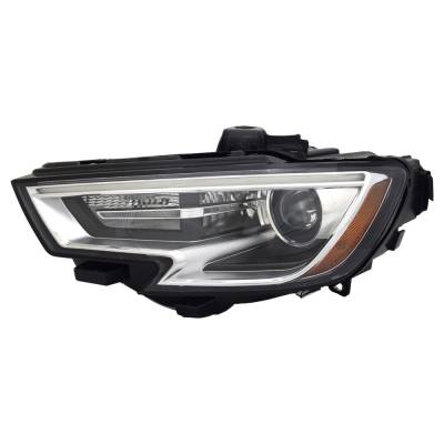 New Left Headlight Compatible With Audi S3 Sedan A3 Convertible A3 Sedan A3 Quattro Sedan A3 Quattro