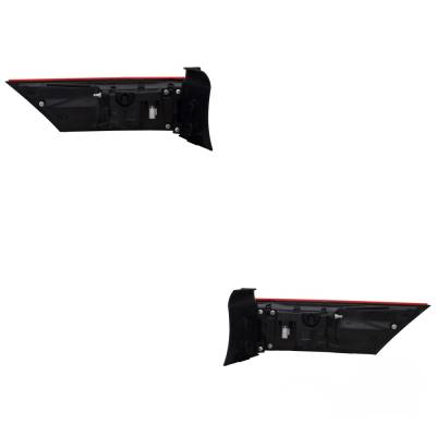 Rareelectrical - New Pair Of Tail Lights Compatible With Hyundai Santa Fe Calligraphy Sport Utility Santa Fe Limited - Image 2