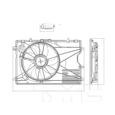 Rareelectrical - New Cooling Fan Compatible With Mazda Cx-30 I Sport Naturally Aspirated Sport Utility 2.0L L4 1998Cc - Image 4