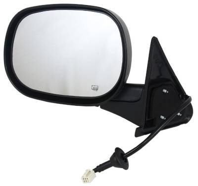 New Lh Door Mirror Compatible With Dodge 98-02 Ram 1500 2500 3500 4000 Power W/ Heat Old Style