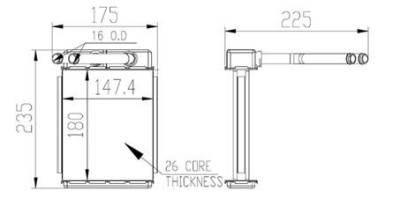Rareelectrical - New Hvac Heater Core Front Compatible With Mercury 97-01 Mount Compatible Withaineer 398341 - Image 3