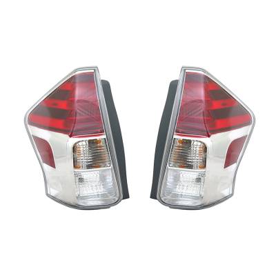 Rareelectrical - New Pair Of Tail Lights Fits Toyota Prius V 2017-2018 Led To2801194 81551-47272 - Image 2