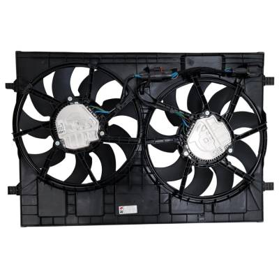 Rareelectrical - New Dual Cooling Fan Assembly Compatible With Volkswagen Atlas Cross Sport Sel R-Line 4 Cyl 2.0L - Image 2