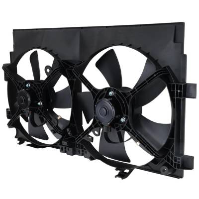Rareelectrical - New Dual Cooling Fan Assembly Compatible With Mitsubishi Outlander Se 4 Cyl 2.4L Outlander Ls 4 Cyl - Image 2
