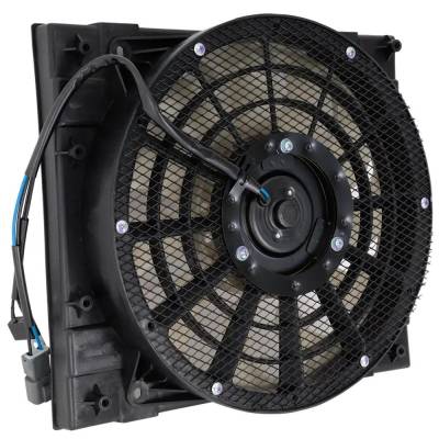 Rareelectrical - New Condenser Cooling Fan Assembly Compatible With Chevrolet Gmc Isuzu W5500hd Forward W5s042 4 Cyl - Image 3