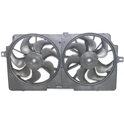 Rareelectrical - New Dual Cooling Fan Assembly Compatible With Chevrolet Oldsmobile Pontiac Silhouette Gls 6 Cyl 3.4L - Image 2