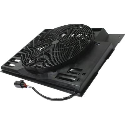 Rareelectrical - New Condenser Cooling Fan Assembly Compatible With Bmw 750I Base 8 Cyl 4.8L 760Li Base 12 Cyl 6.0L - Image 2