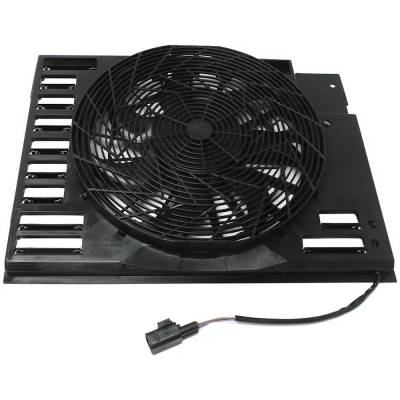 Rareelectrical - New Condenser Cooling Fan Assembly Compatible With Bmw 750Li Base 8 Cyl 4.8L 745I Base 8 Cyl 4.4L - Image 5
