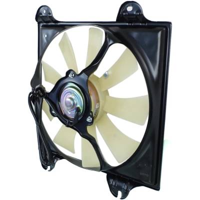 Rareelectrical - New A/C Condenser Cooling Fan Assembly Compatible With Mitsubishi Eclipse Spyder Gt-P 6 Cyl 3.8L - Image 2