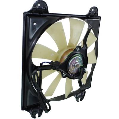 Rareelectrical - New A/C Condenser Cooling Fan Assembly Compatible With Mitsubishi Eclipse Spyder Gt-P 6 Cyl 3.8L - Image 3