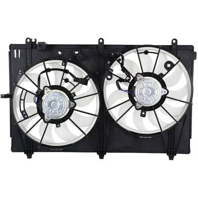 New Dual Cooling Fan Assembly Compatible With Mitsubishi Outlander Le 4 Cyl 2.4L Outlander Gt 6 Cyl