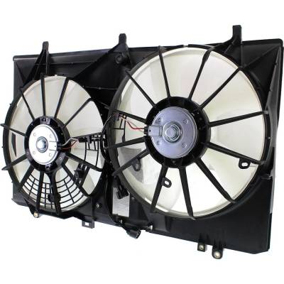 Rareelectrical - New Dual Cooling Fan Assembly Compatible With Toyota Sienna Base 4 Cyl 2.7L Sienna Le 4 Cyl 2.7L - Image 2