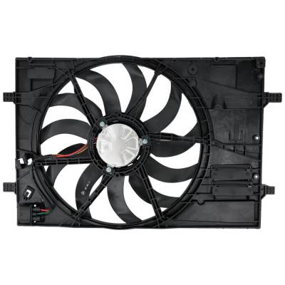 Rareelectrical - New Single Cooling Fan Assembly Compatible With Audi Volkswagen Gti Se 4 Cyl 2.0L A3 Quattro Premium - Image 2