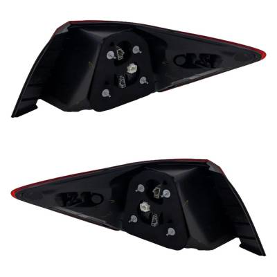 Rareelectrical - New Pair Of Tail Lights Compatible With Honda Accord 2.4L 3.5L 2016 2017 By Part Numbers - Image 5