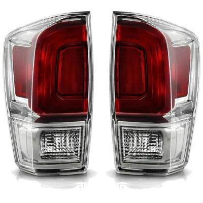 Rareelectrical - New Pair Of Tail Lights Compatible With Toyota Tacoma 3.5L 2016 2017 2018 2019 By Part Numbers - Image 1
