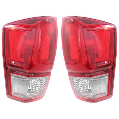 Rareelectrical - New Pair Of Tail Lights Compatible With Toyota Tacoma 3.5L 2016 2017 By Part Numbers 81560-04180 - Image 1