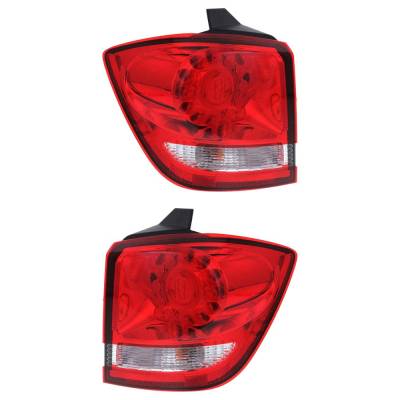 Rareelectrical - New Pair Of Tail Lights Compatible With Dodge Journey 2.4L 3.5L 3.6L 2009-2020 By Part Numbers - Image 1