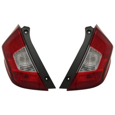 Rareelectrical - New Pair Of Tail Lights Compatible With Honda Fit 1.5L 2015 2016 2017 2018 2019 2020 By Part Numbers - Image 3