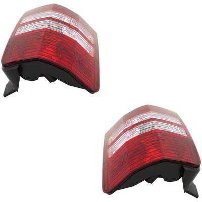 Rareelectrical - New Pair Of Tail Lights Compatible With Jeep Liberty 3.7L 2008 2009 2010 2011 2012 By Part Numbers - Image 3