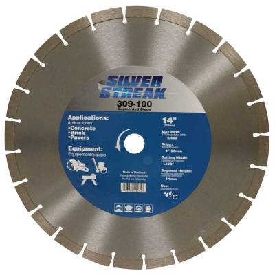 Rareelectrical - New 14In Diameter 0.120In Cutting Width Segmented Blade Type 5 Max Rpm 5460 By Part Number 309-100 - Image 2