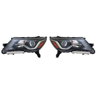 Rareelectrical - New Pair Of Head Lights Fits Nissan Pathfinder 2017 2018-19 Ni2503253 Ni2502253 - Image 1