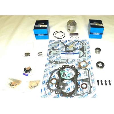 New Powerhead Rebuild Kit Compatible With Johnson/Evinrude 2 Cyl 3.000 Bore Cross Flow 18-35Hp