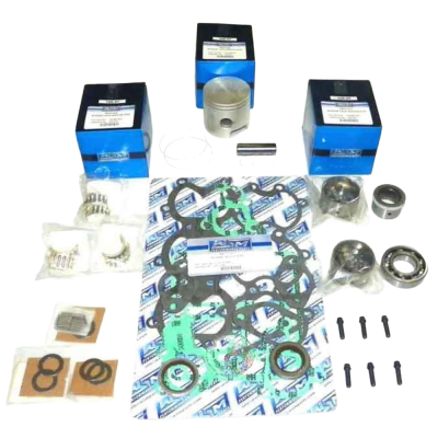 New .015 Over 3.007" Powerhead Rebuild Kit Compatible With Mercury 3 Cyl 2.992 Bore 50-60Hp