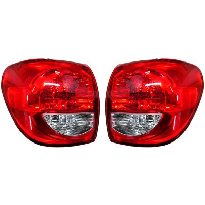 New Pair Of Halogen Outer Tail Lights Compatible With Toyota Sequoia Sr5 Sport Utility 2008 2009