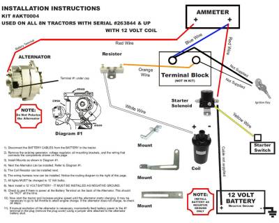 Rareelectrical - New Alternator Generator Conversion Kit Compatible With Ford 8N Side Mount Serial Numbers 263844-Up - Image 4