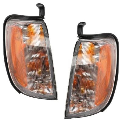 New Pair Of Corner Light Compatible With Nissan Frontier Se Xterra Xe 1998-2001 By Ni2520124