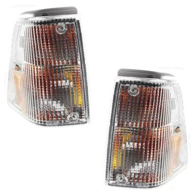 Rareelectrical - New Pair Of Corner Light Compatible With Volvo 245 Dl 4 Cyl 2.3L 245 Gl 4 Cyl 2.3L 1986-1993 By - Image 2