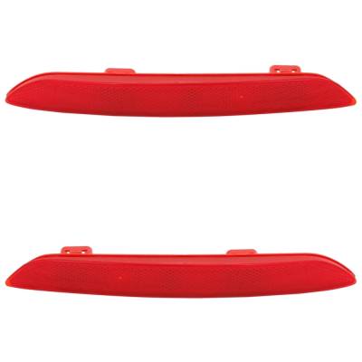 Rareelectrical - New Rear Left And Rear Right Bumper Reflector Compatible With Honda Civic Sport 4 Cyl 2.0L Civic - Image 2