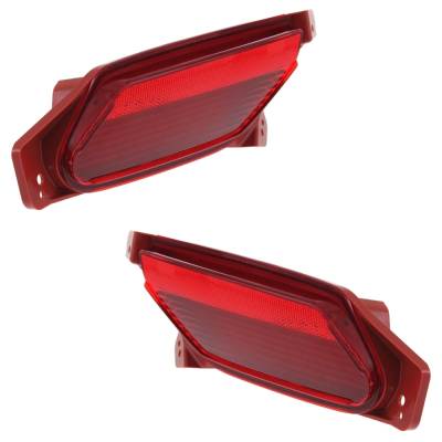 Rareelectrical - Rear Left And Rear Right Bumper Reflector Compatible With Acura Mdx Sh-Awd Mdx Base 2014-2016 By - Image 3