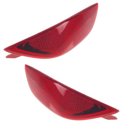 Rareelectrical - New Rear Left And Rear Right Bumper Reflector Compatible With Hyundai Accent Gl Accent Se 2012-2017 - Image 2