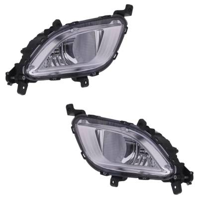 Rareelectrical - New Front Left And Front Right Fog Light Compatible With Kia Forte Ex Forte Lx 2017-2018 By - Image 2