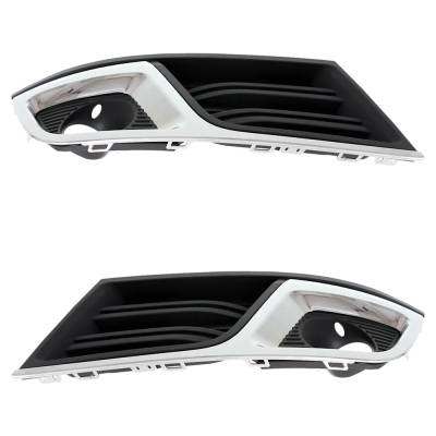 Rareelectrical - Front Left And Front Right Fog Light Trim Compatible With Chevrolet Traverse Lt 2013-2017 Gm1038148 - Image 4