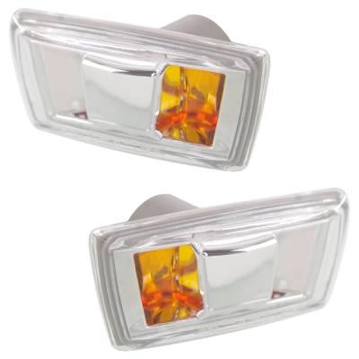 Rareelectrical - New Front Left And Front Right Side Marker Compatible With Chevrolet Saturn Malibu Ltz Aura Green - Image 2