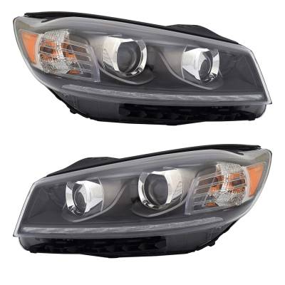 Rareelectrical - New Pair Of Headlights Compatible With Kia Sorento S Sport Utility 3.3L 2019 2020 By Part Number - Image 1