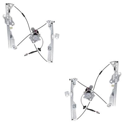 Front Left And Front Right Window Regulator Compatible With Infiniti G35 Sport G35 Base 2003-2007