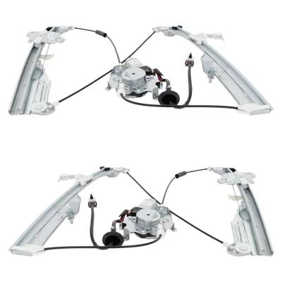 Rareelectrical - Front Left And Front Right Window Regulator Compatible With Infiniti G35 Sport G35 Base 2003-2007 By - Image 4