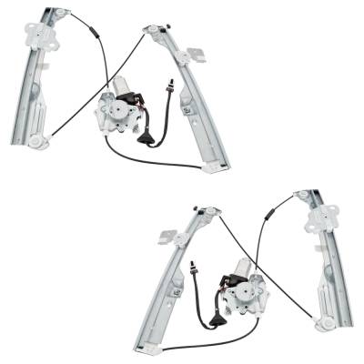 Front Left And Front Right Window Regulator Compatible With Infiniti G35 Base G35 Sport 2003-2007 By