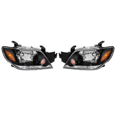 New Pair Of Headlight Compatible With Mitsubishi Outlander 2003 By Part Number Mn133516 Mn133515