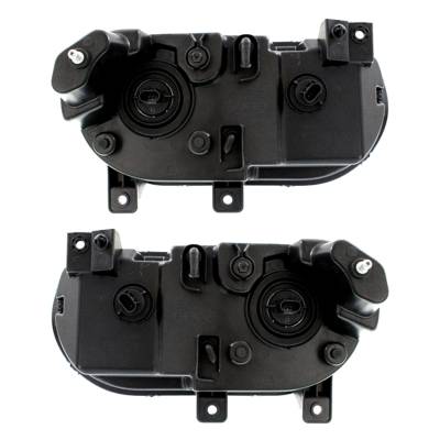 Rareelectrical - New Pair Of Halogen Headlight Compatible With Dodge Challenger R/T Srt8 Coupe 2008-2014 By Part - Image 2