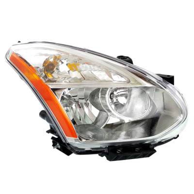 New Right Halogen Headlight Compatible With Nissan Rogue S Sport 2008 By Part Number 26010-Jm00a