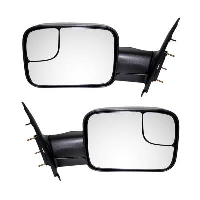 New Door Mirrors Pair Fits Dodge Ram 1500 Laramie Slt 03-08 Ch1321227 55077493An