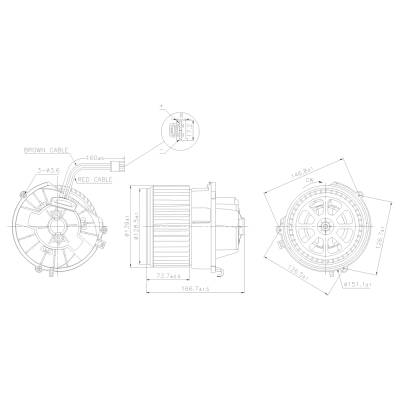 Rareelectrical - Hvac Blower Motor Compatible With 2014-2023 Mini Cooper John Cooper Works 2.0L L4 Turbo 64119297752 - Image 4