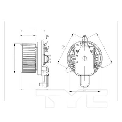Rareelectrical - New Hvac Blower Motor Compatible With Lexus Mitsubishi Mirage G4 Be Naturally Aspirated Sedan Gas - Image 6