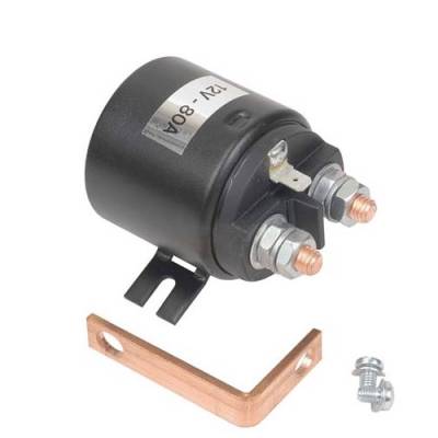 Rareelectrical - New Letrika Iskra 12 Volt 4 Terminal Solenoid Compatible With 16.908.158 16.908.158 16-908-158 - Image 1