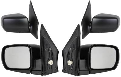 Rareelectrical - New Door Mirror Pair Compatible With Honda 03-08 Pilot Lx Power W/O Heat Ho1320154 63010H 63009H - Image 2